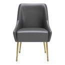 Zuo Maxine 109713 Dining Chair - Grey & Gold IMAGE 3