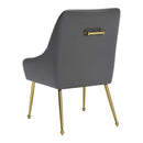 Zuo Maxine 109713 Dining Chair - Grey & Gold IMAGE 5