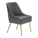 Zuo Maxine 109713 Dining Chair - Grey & Gold IMAGE 6