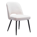 Zuo Teddy 109325 Dining Chair - Ivory IMAGE 1