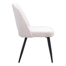 Zuo Teddy 109325 Dining Chair - Ivory IMAGE 2