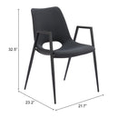 Zuo Desi 109534 Dining Chair - Black IMAGE 10