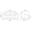 Zuo Bhutan 109342 Sofa - Light Grey IMAGE 11