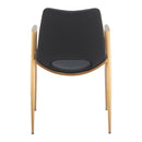Zuo Desi 109549 Dining Chair - Black & Gold IMAGE 4