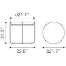 Zuo Bronson 109596 Side Table - Bronze IMAGE 8