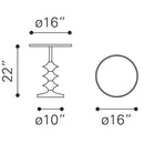 Zuo Donahue 109564 Side Table - Gold & Black IMAGE 9