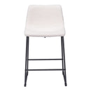 Zuo Smart 109652 Counter Stool - Ivory IMAGE 3