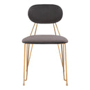 Zuo Georges 109661 Dining Chair - Grey & Gold IMAGE 3