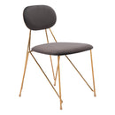 Zuo Georges 109661 Dining Chair - Grey & Gold IMAGE 6