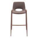 Zuo Desi 109734 Barstool - Brown & Walnut IMAGE 3