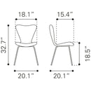 Zuo Torlo 109630 Dining Chair - White IMAGE 10