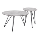 Zuo Kerris 109232 Coffee Table Set - Grey & Black IMAGE 1