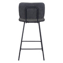 Zuo Boston 109504 Counter Stool - Vintage Black IMAGE 4