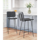 Zuo Boston 109504 Counter Stool - Vintage Black IMAGE 8