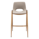 Zuo Desi 109735 Barstool - Beige & Gold IMAGE 3