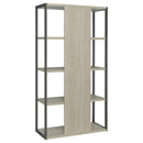 Coaster Furniture Loomis 805883 72-inch 4-shelf Bookshelf - Whitewashed Grey IMAGE 6