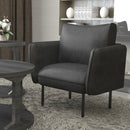 !nspire Ryker 403-590GY Accent Chair - Grey and Black IMAGE 2