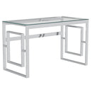 !nspire Eros 801-482CH Desk - Silver IMAGE 1