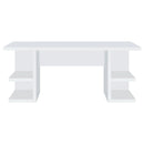 Coaster Furniture Alice 801455 71-inch 4-shelf Engineered Wood Writing Desk - White IMAGE 2
