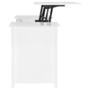 Coaster Furniture Dylan 801573 60-inch 4-Drawer Lift Top Office Desk - White High Gloss IMAGE 9