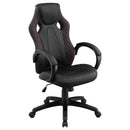 Coaster Furniture Carlos 881426 Upholstered Adjustable Home Office Desk Chair - Black IMAGE 1