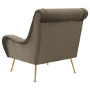 Coaster Furniture Ricci 903044 Upholstered Saddle Arm Accent Chair - Truffle IMAGE 6