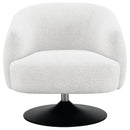 Coaster Furniture Dave 905739 Upholstered Barrel Back Swivel Club Chair - Beige IMAGE 2