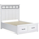 Benchcraft Ashbryn B844B2 Queen Panel Storage Bed IMAGE 5