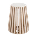 Zuo Cyprus 109915 Side Table - White & Natural IMAGE 2