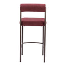 Zuo Livorno 109813 Counter Stool - Red & Bronze IMAGE 4