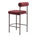 Zuo Livorno 109813 Counter Stool - Red & Bronze IMAGE 5