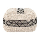Zuo Pisco 109823 Ottoman - Beige & Black IMAGE 2