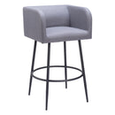 Zuo Horbat 110066 Barstool - Grey IMAGE 1