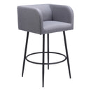 Zuo Horbat 110066 Barstool - Grey IMAGE 6