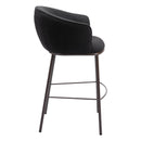 Zuo Essen 109810 Barstool - Black & Bronze IMAGE 2