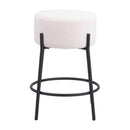 Zuo Blanche 109741 Counter Stool - Ivory IMAGE 3