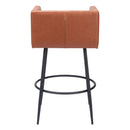 Zuo Horbat 109947 Barstool - Brown IMAGE 4
