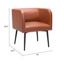 Zuo Horbat 109945 Dining Chair - Brown IMAGE 8