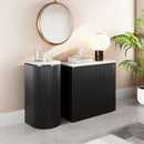 Zuo Ormara 109921 Console Table Set - White & Black IMAGE 8