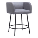 Zuo Horbat 110065 Counter Stool - Grey IMAGE 1
