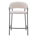 Zuo Josephine 109671 Counter Stool - Cream IMAGE 3
