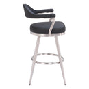 Zuo Vagur 110045 Swivel Barstool - Black IMAGE 2
