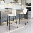 Zuo Linz 109782 Barstool - Cream IMAGE 9