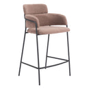 Zuo Marcel 109666 Counter Stool - Brown IMAGE 1