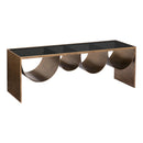 Zuo Reed 109842 Coffee Table - Brass & Black IMAGE 4