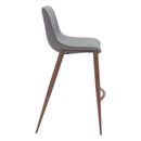 Zuo Magnus 109938 Barstool - Slate Grey & Walnut IMAGE 2