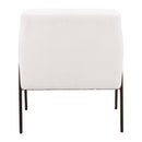 Zuo Charleston 109524 Accent Chair - Cream IMAGE 4