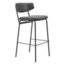 Zuo Charon 110261 Barstool - Vintage Black IMAGE 1