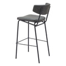Zuo Charon 110261 Barstool - Vintage Black IMAGE 5