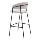 Zuo Josephine 109673 Barstool - Cream IMAGE 5